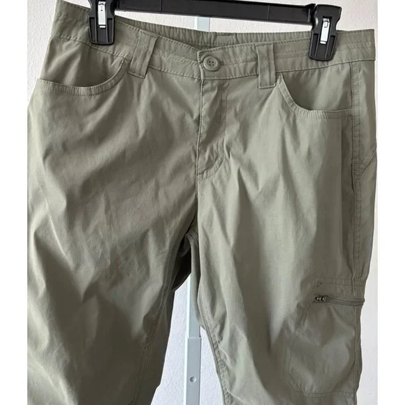 Eddie Bauer Pants 6 Cropped Hiking Pocket Gorp Core Outdoor Trail Cottage Core - Picture 14 of 14